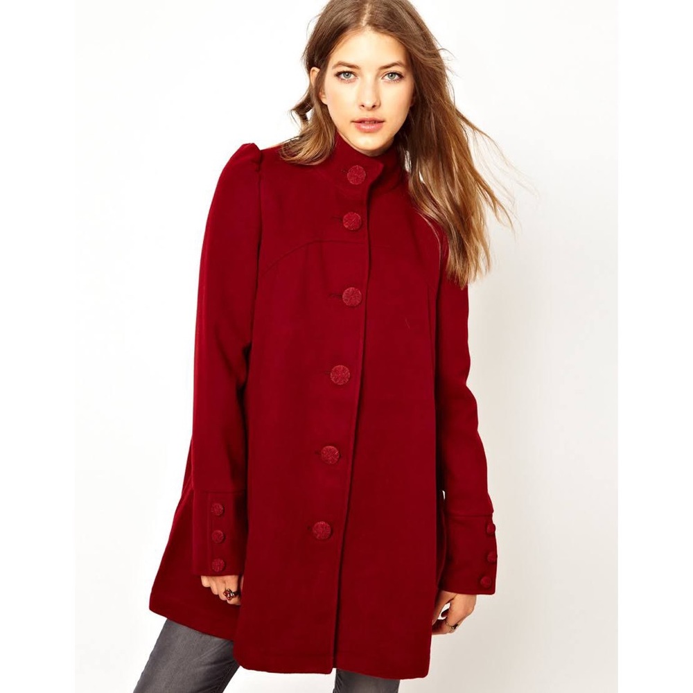Free People Red Coat